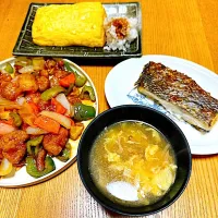 酢豚
大寒卵でだし巻き玉子
鯛の切り身の一夜干し|naoさん