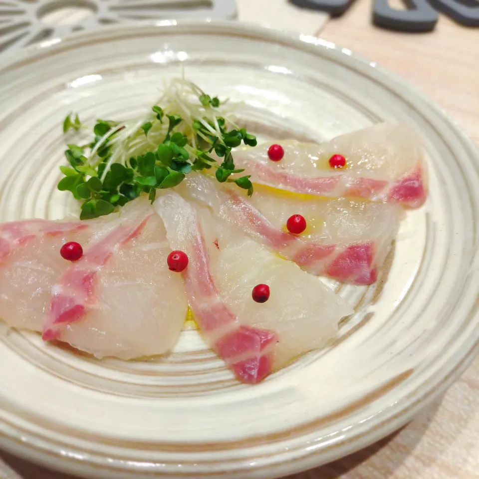 鯛のカルパッチョ|あゆみ│ハレシピさん