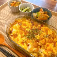 サバ味噌豆腐グラタン|こじめろ。さん