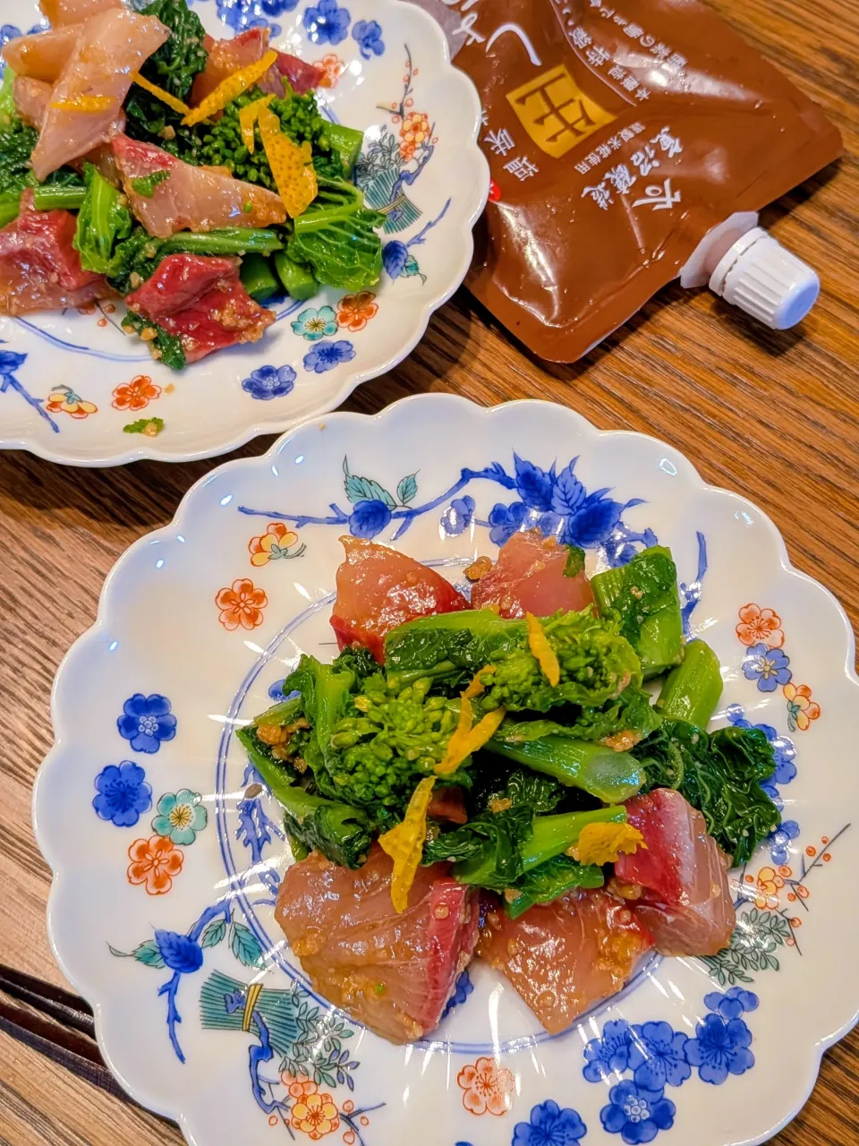 鰤と菜の花の醤油糀和え|fumfumさん