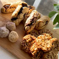 本日の朝食豆腐米粉パンとオートミールクッキー| ルルさん