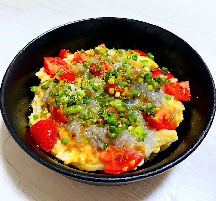 卵かけご飯で生しらす丼|tap.rinさん