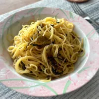 明太高菜スパゲッティ🍝|𓇼 Ⓢ Ⓗ Ⓘ Ⓝ Ⓞ Ⓑ Ⓤ 𓇼さん