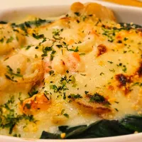 #ほうれん草と帆立のクリームドリア|金井義則さん