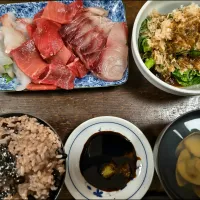 お赤飯で夕食|アクちゃんさん