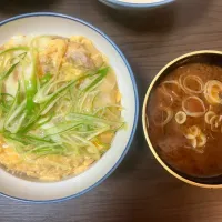 親子丼 大盛 赤だし付き|tatsuponさん