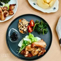 しっとりします 鶏もも肉の味噌焼き