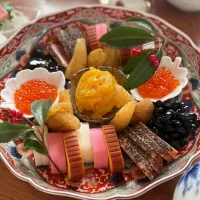 切って並べただけおせち🎍|hmさん