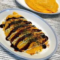 もやしでとんぺい風卵包み|アスママさん