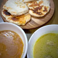 チーズナンとカレー|ハンバーグうーたんさん