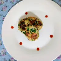 はんぺんバーグ.+:｡ ヾ(◎´∀｀◎)ﾉ ｡:+.