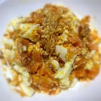 にんじんとゆで卵のおかかサラダ|まるちゃんさん