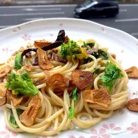 今日のスパゲティ・アーリオ・オーリオ・ペペロンチーノ