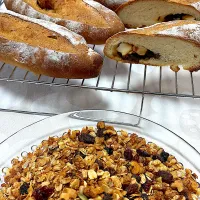 ☆明日の朝パン☆ フルーツグラノーラ　　洋酒漬けフルーツとチーズパン|hamamaさん