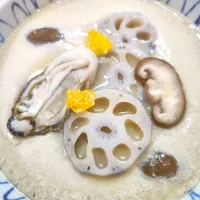 🔷蒸籠で牡蠣と蓮根の茶碗蒸し🔷|@きなこさん