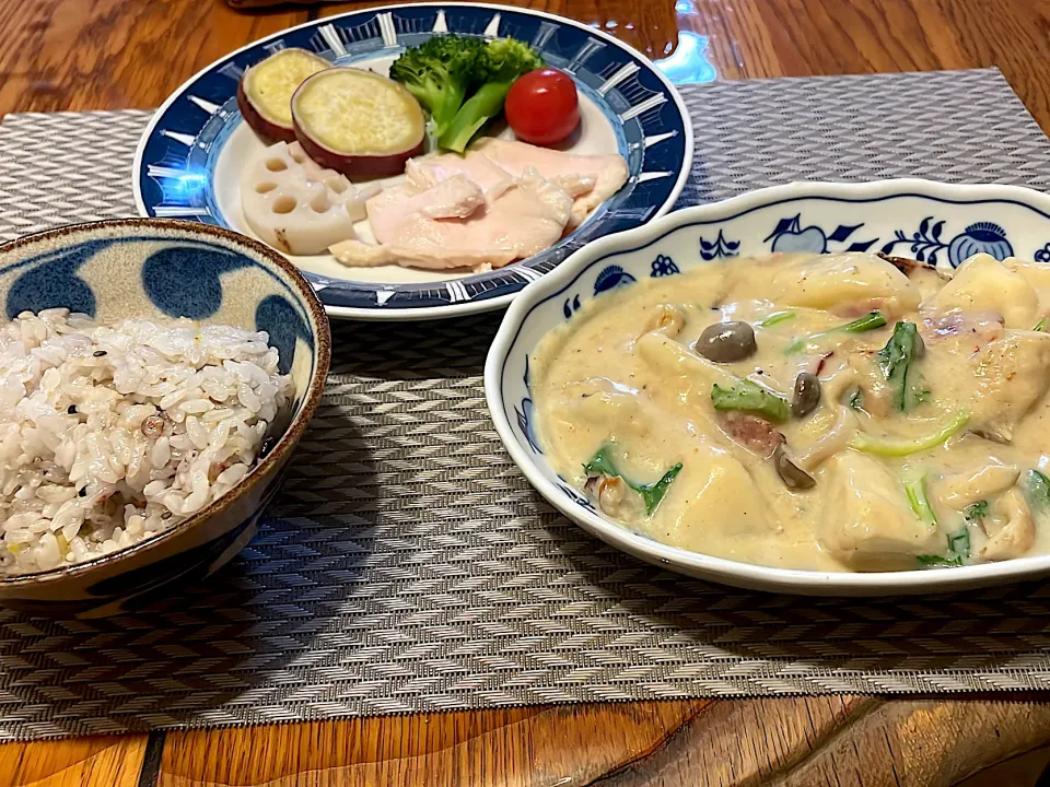 カブのクリーム煮と温野菜サラダ|kanonnさん