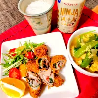 【主菜】豚バラ肉の梅大葉フライ|シュビラさん