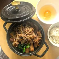 すき焼き＆もち麦ごはん|mi_neneco♪さん