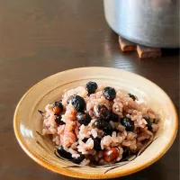 【節分】炒り豆ごはん|うさかめさん