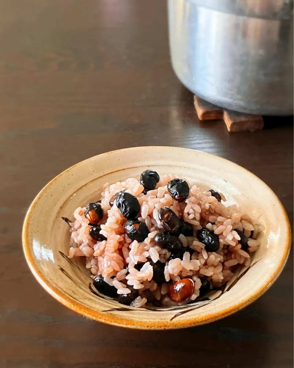 【節分】炒り豆ごはん|うさかめさん