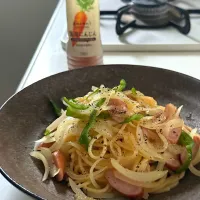 にんじん🥕ドレッシングで、パスタ🍝