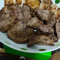 牛フィレ肉と鶏ももソテー|時雨さん