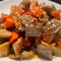 【男メシ】ゴロゴロきんぴら|ワタルキャンプさん