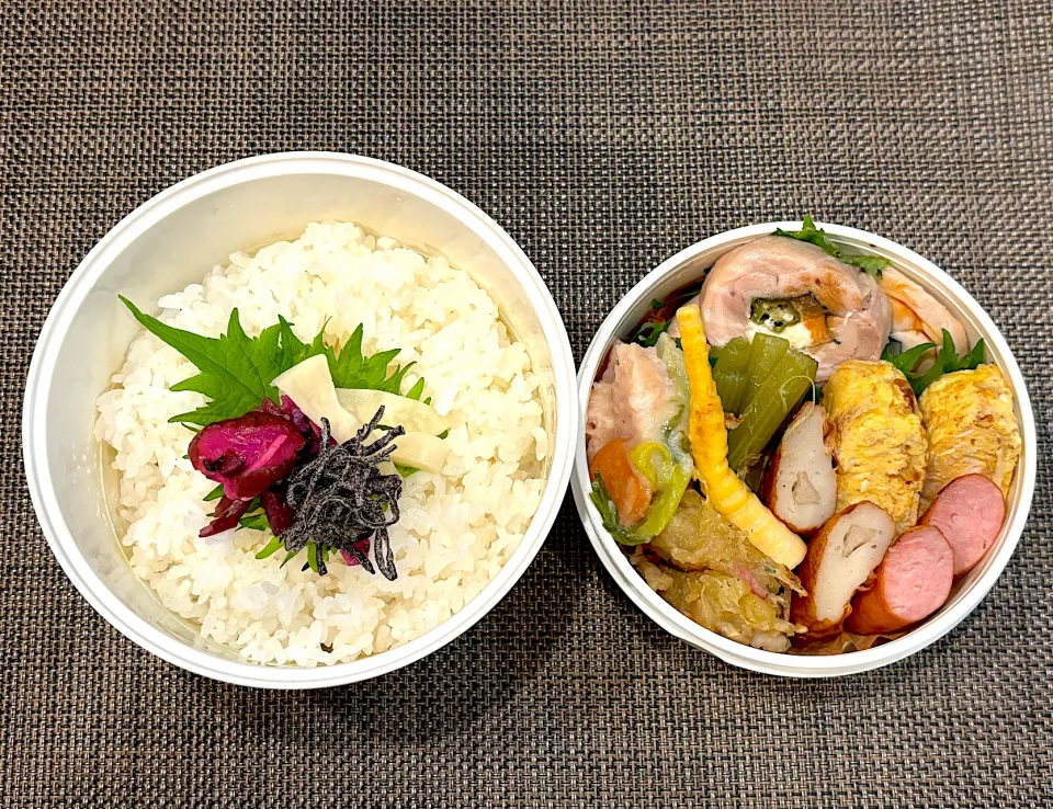 高校生息子のお弁当🍱 チキンのガランティーヌ弁当🍱|Snow10さん