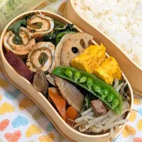 本日のお弁当〜ささみのくるくる巻き弁当|f.1125beさん