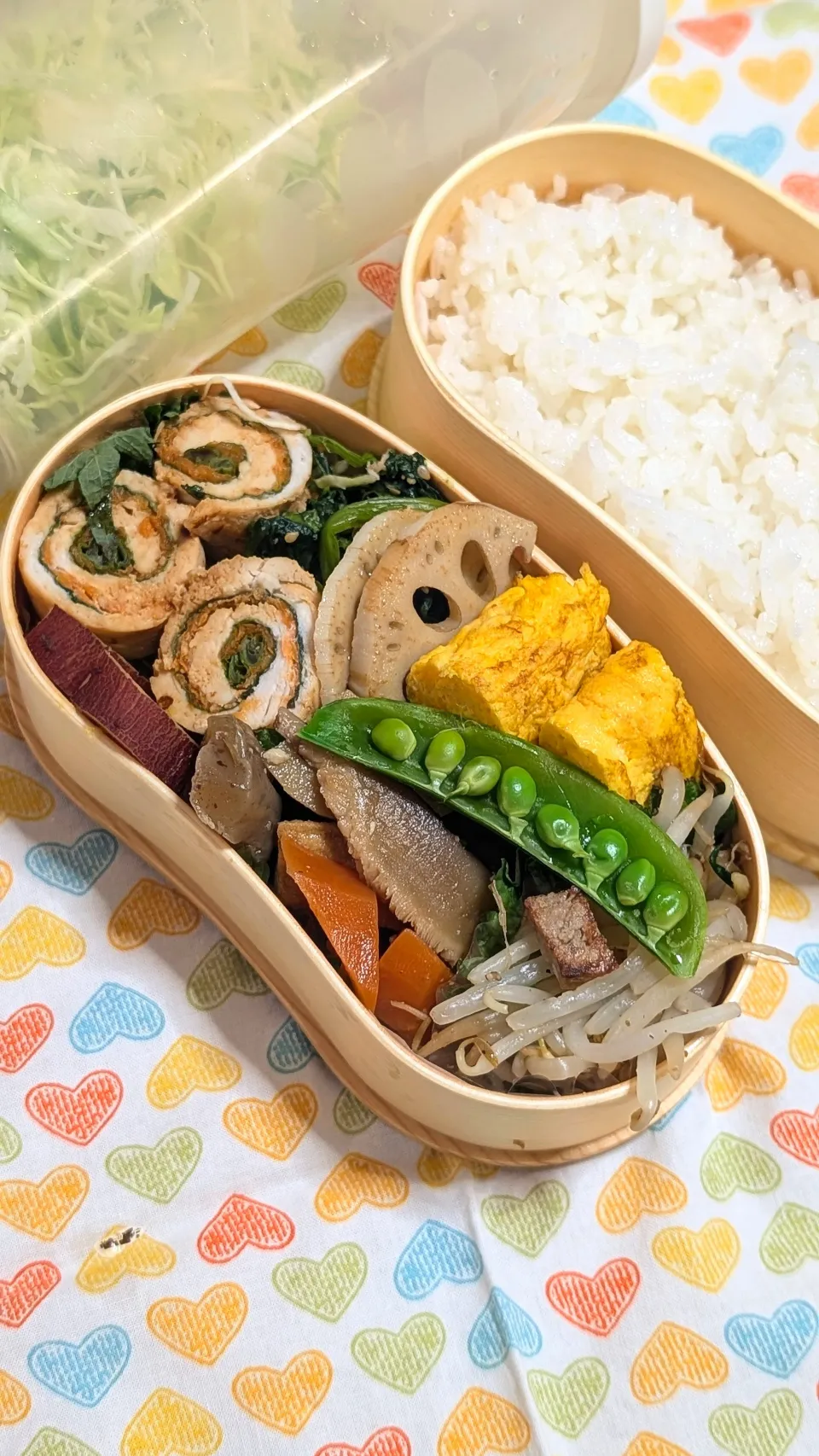 本日のお弁当〜ささみのくるくる巻き弁当|f.1125beさん