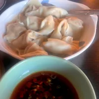 Wonton chicken chili sauce on the side|🌺IAnneさん