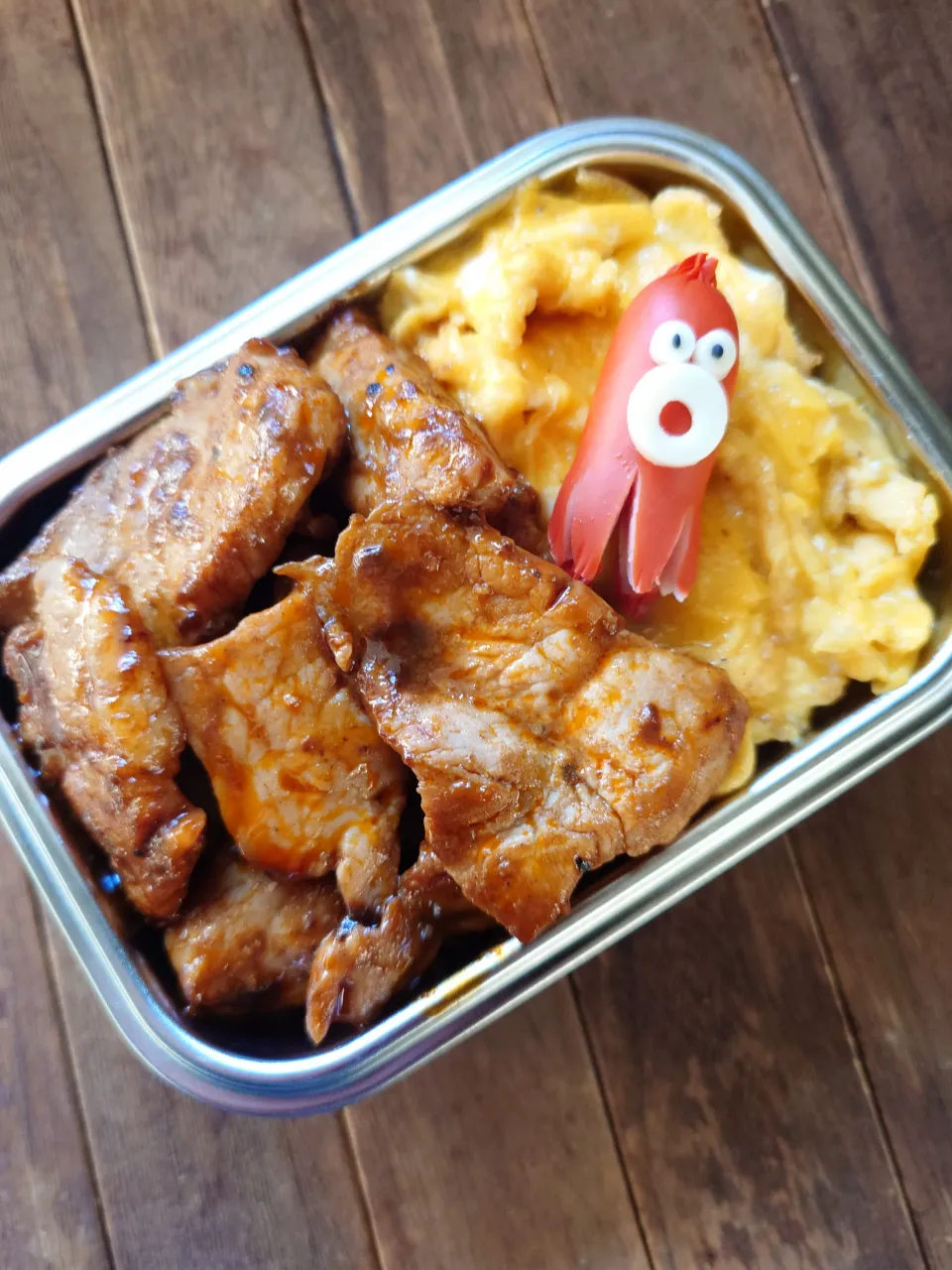 漢の…自分用🍱トンテキ弁当|ᵏᵒᵘさん