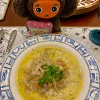 2026/2/1   m.rafuさんへ　きのことサワークリームの田舎風スープ　Country Mushroom and Sour Cream Soup|21 Boys & 野鳥さん