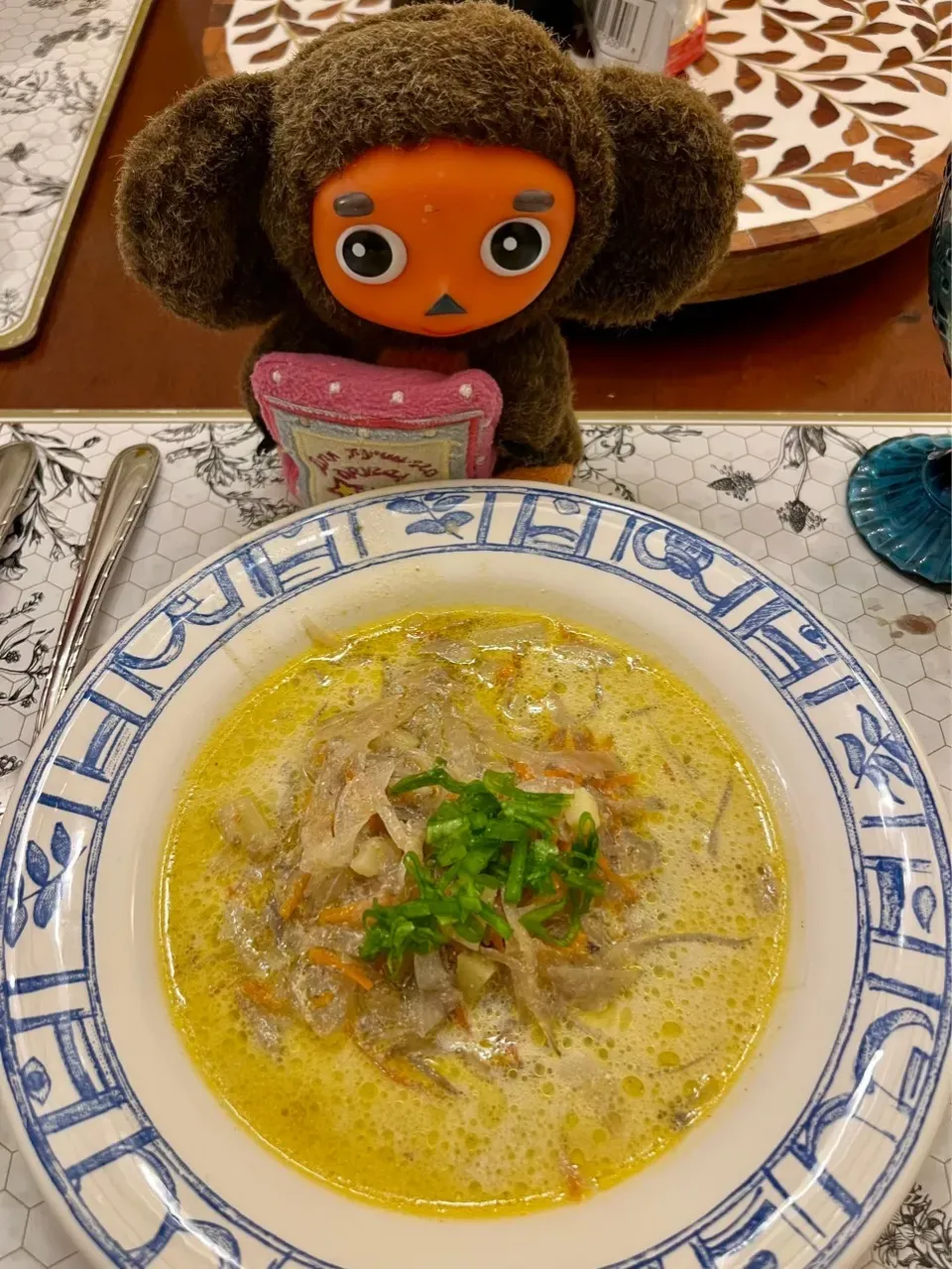 2026/2/1   きのことサワークリームの田舎風スープ　Country Mushroom and Sour Cream Soup|21 Boys & 野鳥さん