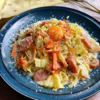カルボナーラ風焼きそば