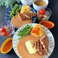 パンケーキの朝食|らぴすらずり(らぴ)さん