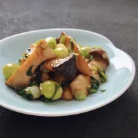 エリンギの柚子胡椒バター醤油焼