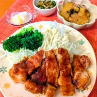 ☆トンテキ　☆さつまいも甘煮　☆大根葉じゃこ　☆柚子大根|chikakoさん