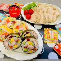 「恵方巻き＆鶏ハム」