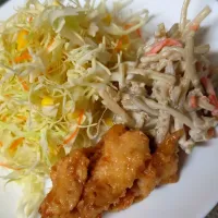 コンビニで集めたサラダ達|かずさん