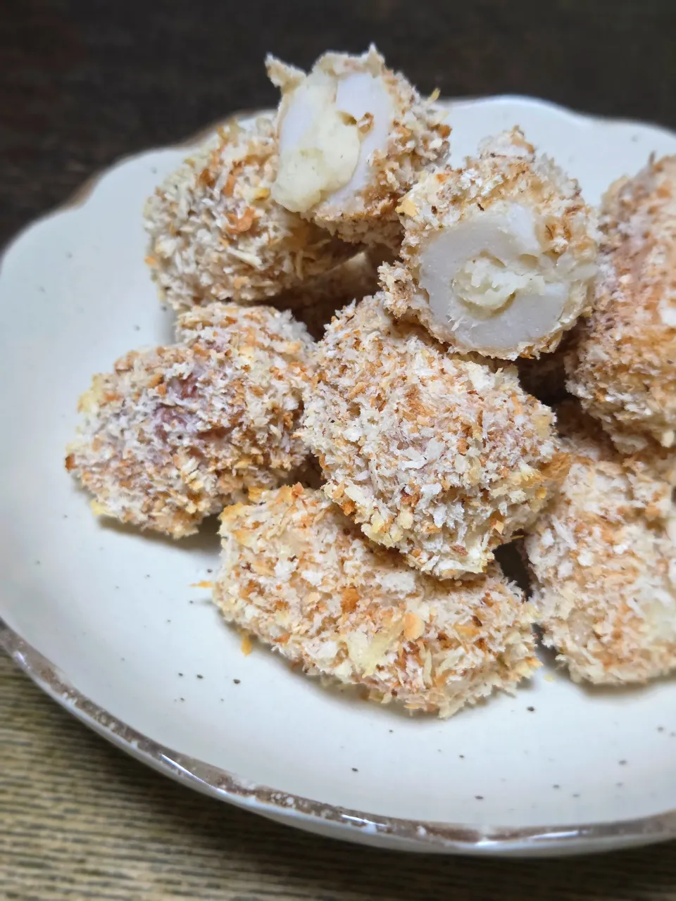 パパ焼き🥸揚げないポテサラちくわフライ|ぱんだのままんさん