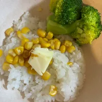 子どもだけシリーズ5 コーンバターご飯|ハンバーグうーたんさん