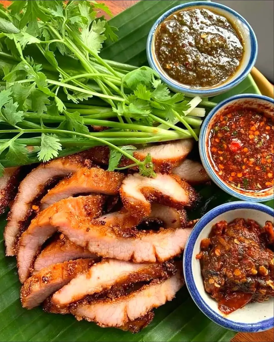 Spicy Grilled Pork Neck w/ Spicy Dipping Sauce 🐷🤤|An'leeさん