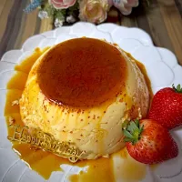 cocco+さんの料理 ビックフライパンプリン✨でお誕生日おめでとうございます🎂🎉