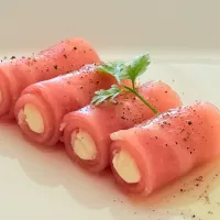 クリームチーズの生ハム巻き