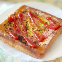 ホットドッグみたいなトースト|ももさん