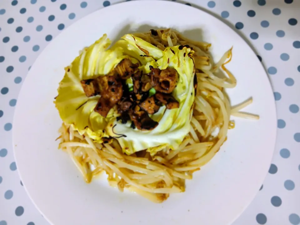 焼き野菜とホルモン焼き( *´艸)|ぽんすけさん