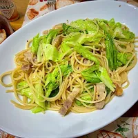 パンチェッタとキャベツのガーリック風味のパスタ〜我が家の定番！| おさむさん