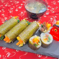 「キンパで節分👹」|バシュランさん