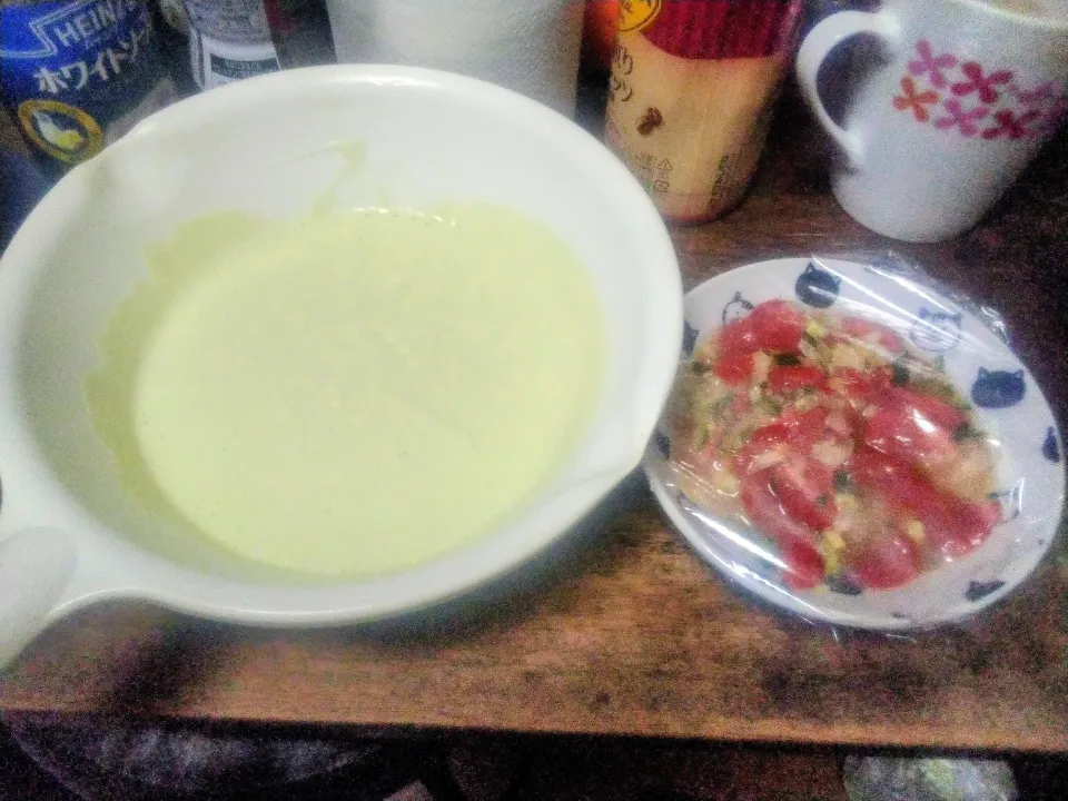 アボカドのクリームチーズムースに野菜ソース|にんにくと唐辛子が特に好き❤️(元シャリマー)さん